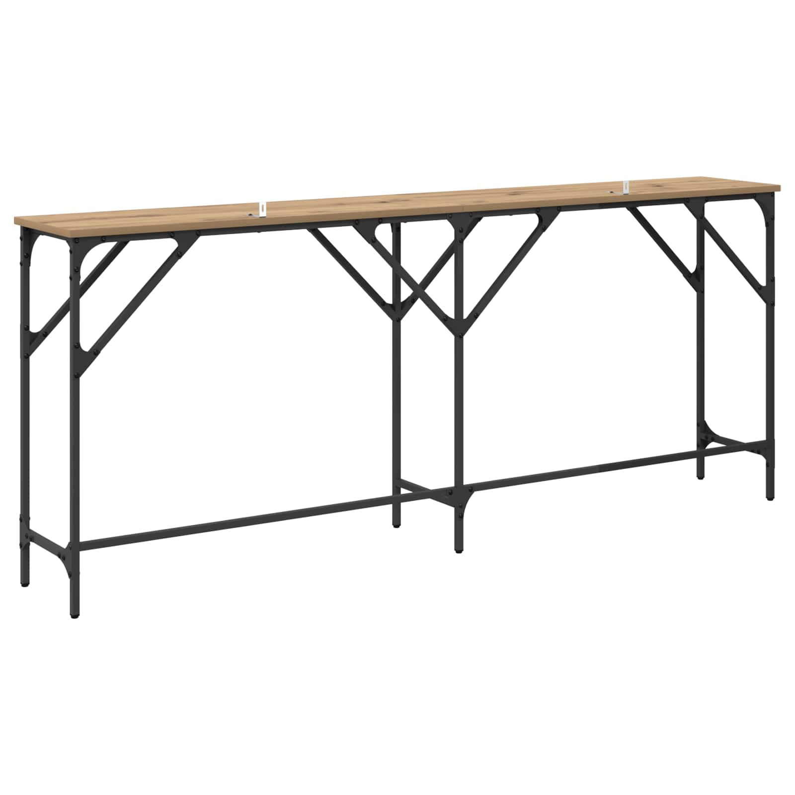 Tavolo consolle Rovere artigianale 180 x 30 x 75 cm | homemem39