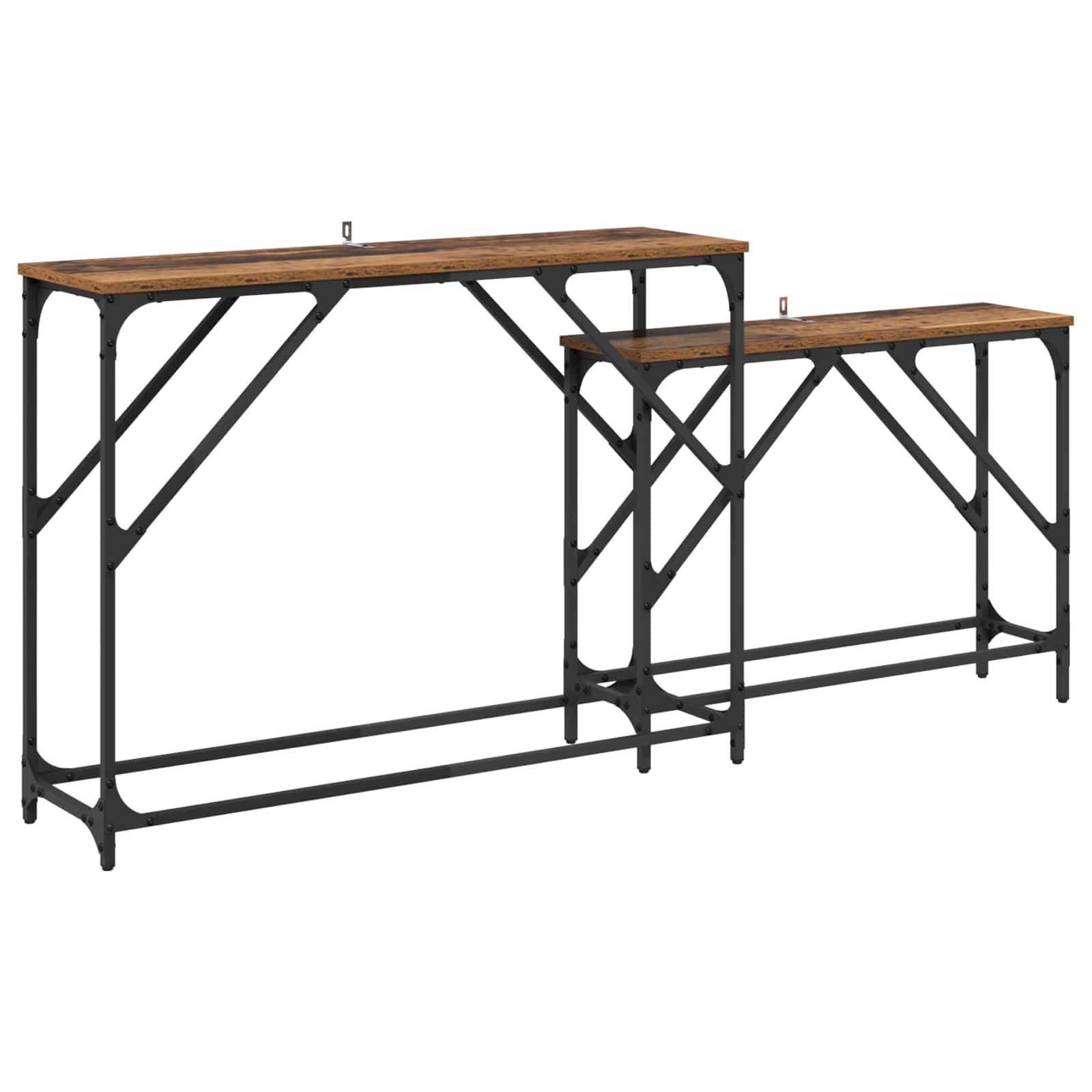 Tavolo consolle 2 pcs Legno vecchio 100 x 28 x 75 cm | homemem39