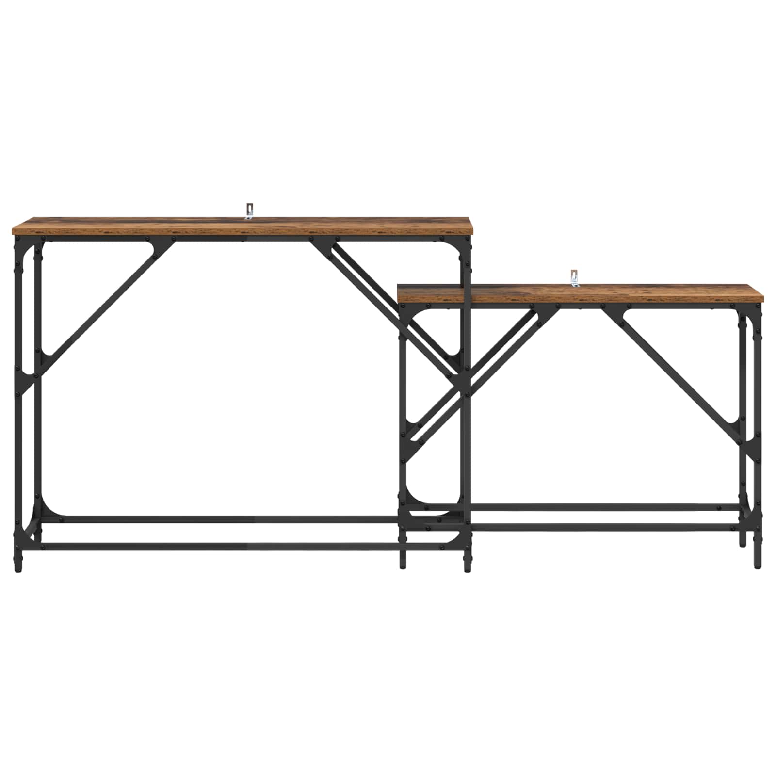 Tavolo consolle 2 pcs Legno vecchio 100 x 28 x 75 cm | homemem39