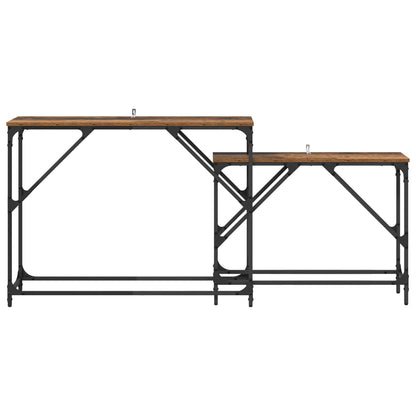 Tavolo consolle 2 pcs Legno vecchio 100 x 28 x 75 cm | homemem39