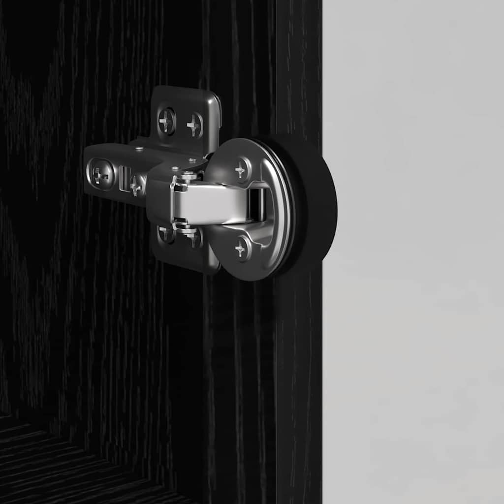 Credenza Rovere Nero 35 x 37 x 142 cm Legno multistrato