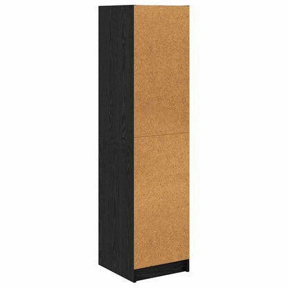 Credenza Rovere Nero 35 x 37 x 142 cm Legno multistrato