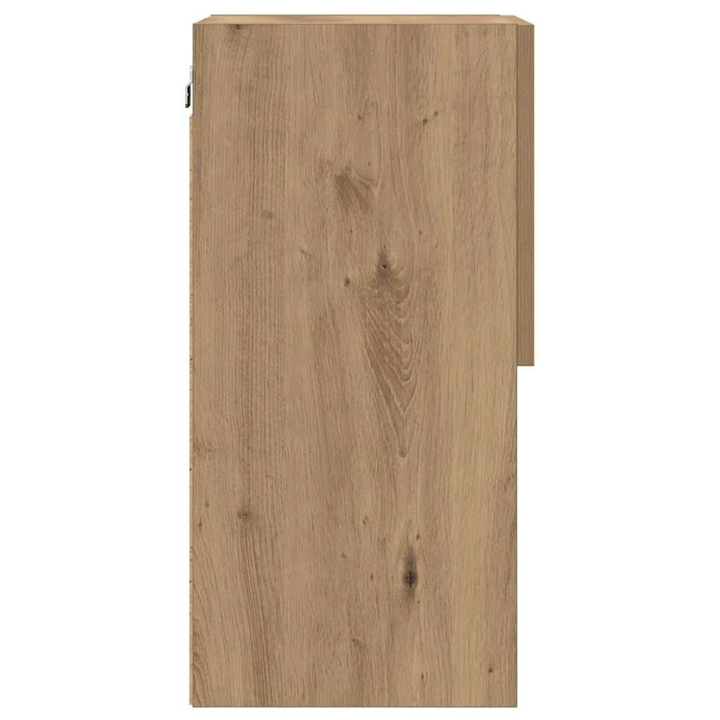 Mobile TV da Parete Rovere artigianale 30,5 x 30 x 60 cm | homemem39