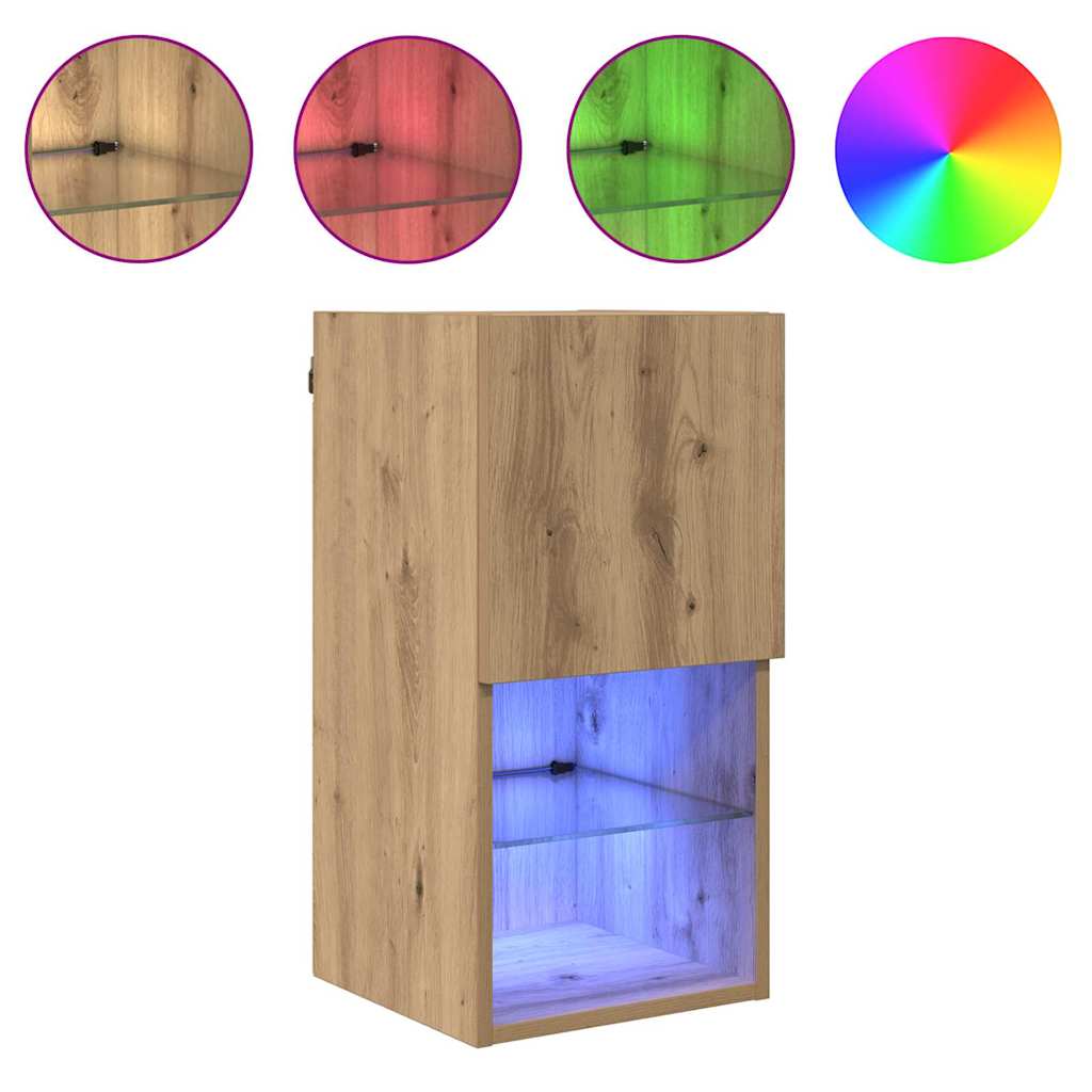 Mobile TV da Parete Rovere artigianale 30,5 x 30 x 60 cm