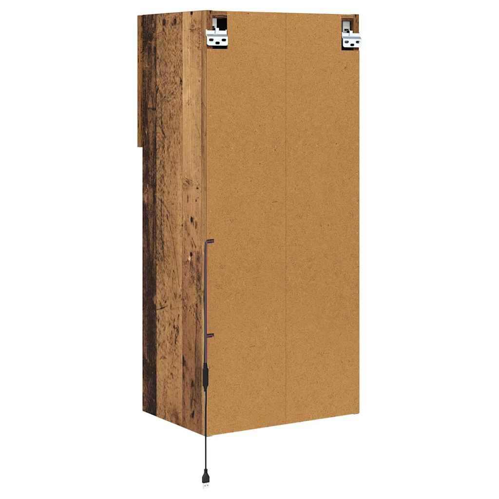 Mobiletti TV a parete 2 pcs Legno vecchio 40,5 x 30 x 90 cm