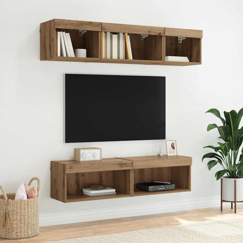 Mobile TV Rovere artigianale 60 x 30 x 30 cm Legno multistrato