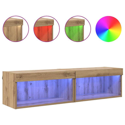 Mobili TV 2 pcs Rovere artigianale 60 x 30 x 30 cm