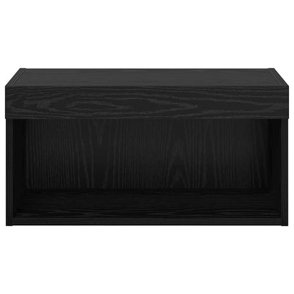 Mobile TV Rovere Nero 60 x 30 x 30 cm Legno multistrato