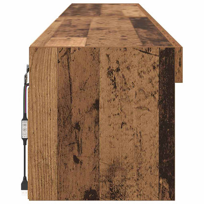 Mobiletti TV da Parete Panama 2 pcs Legno vecchio