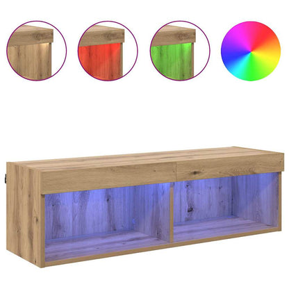 Mobile TV da parete Panama Rovere artigianale 100 x 30 x 30 cm