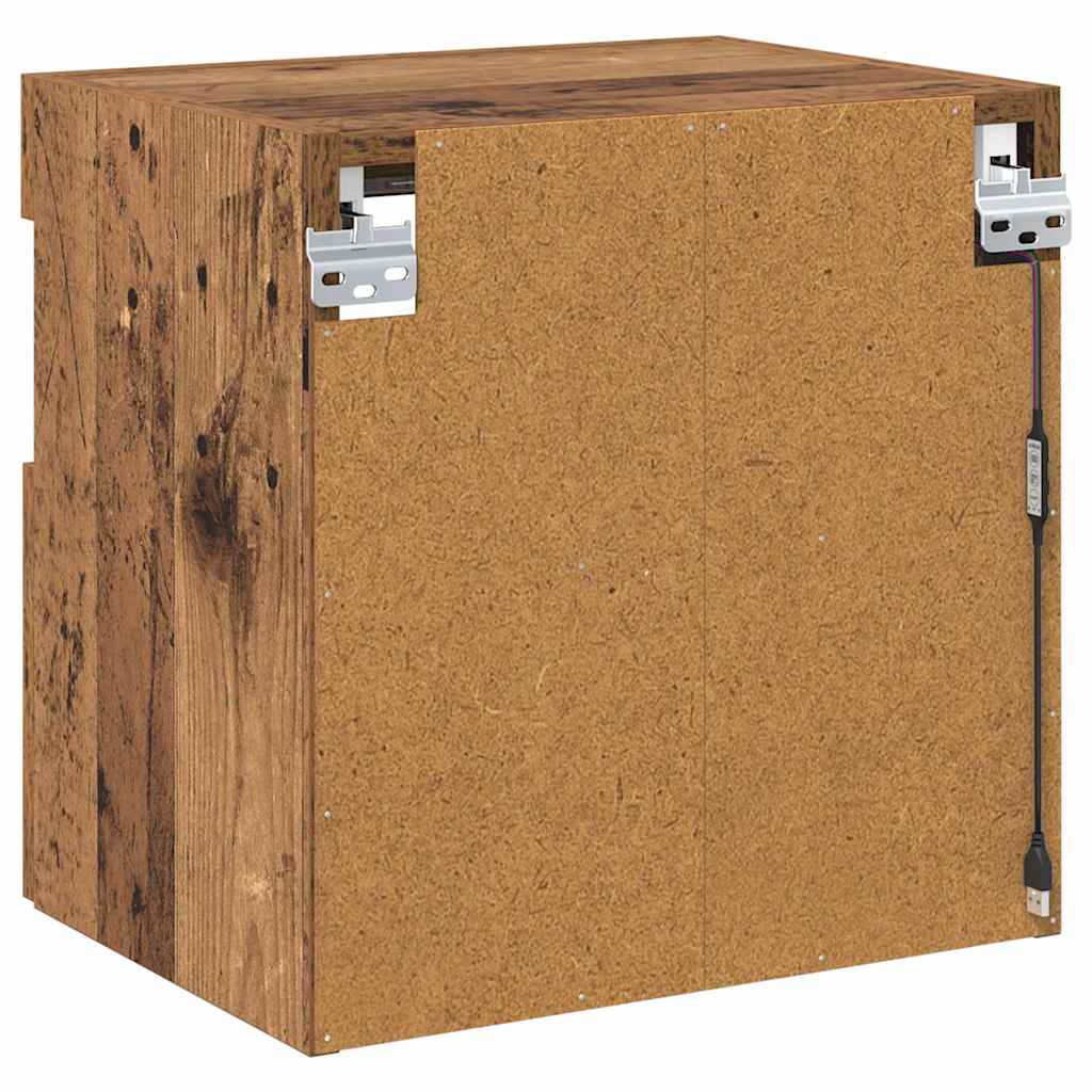 Mobile TV da parete 40 x 30 x 40 cm Legno vecchio