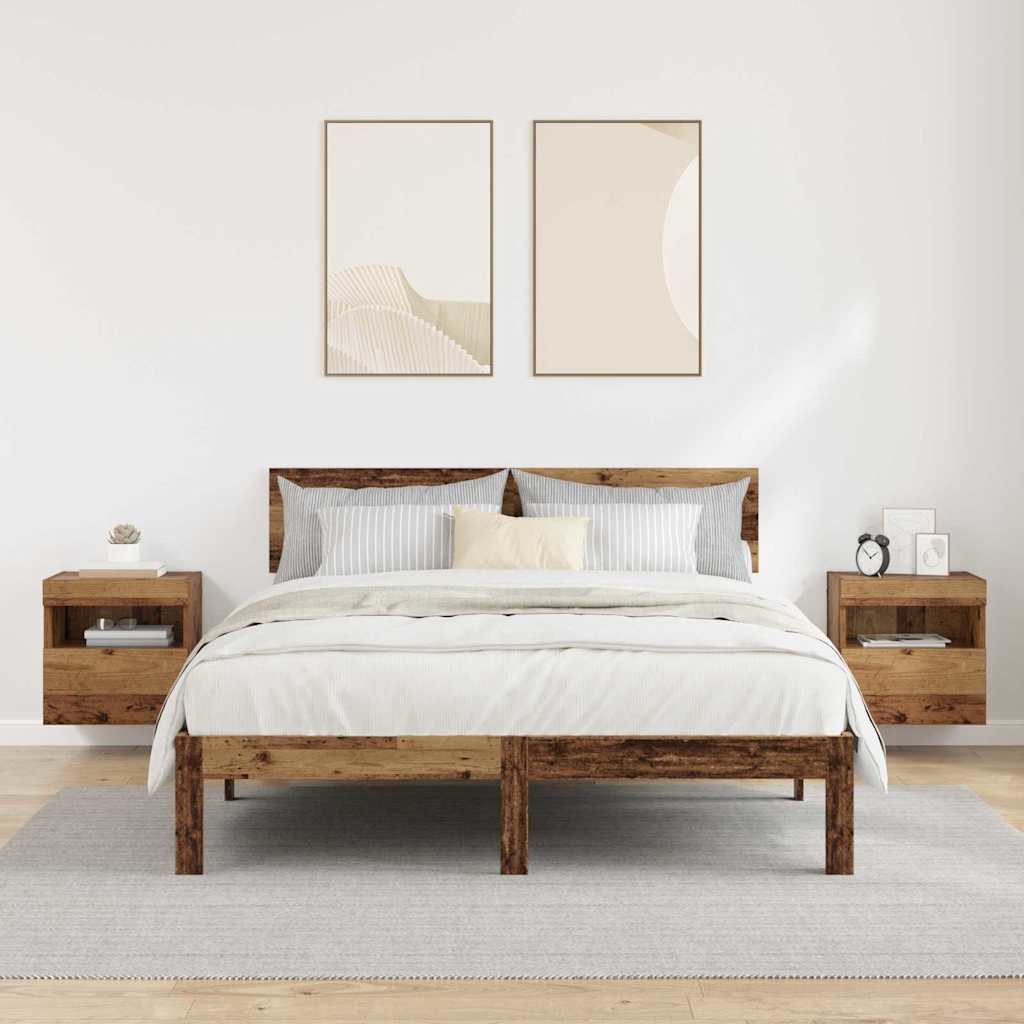 Mobiletti TV da Parete 2 pcs Legno vecchio 40 x 30 x 40 cm