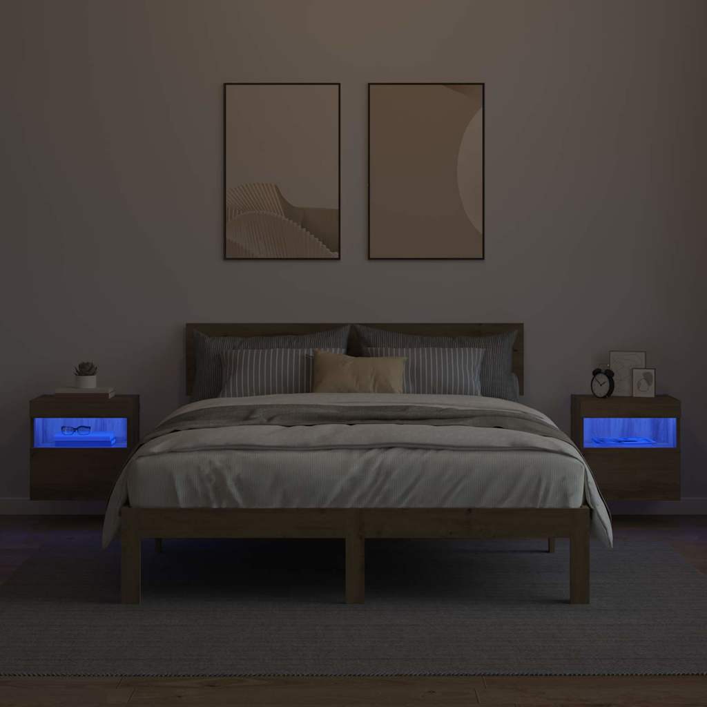 Mobiletti TV da Parete 2 pcs Rovere artigianale 40 x 30 x 40 cm