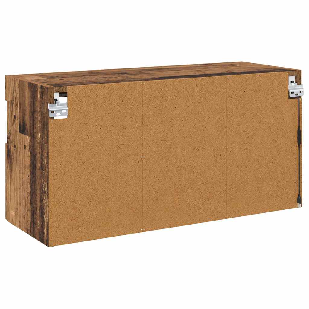 Mobile TV da parete 80 x 30 x 40 cm Legno vecchio