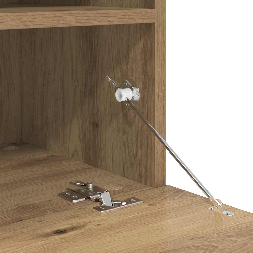 Mobile TV da parete 100 x 30 x 40 cm Rovere artigianale