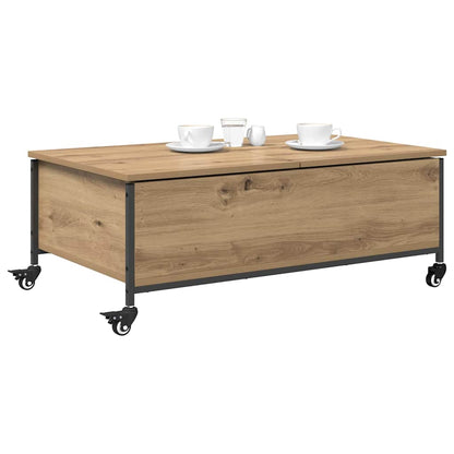 Tavolino da salotto Rovere artigianale 91 x 55 x 32 cm | homemem39