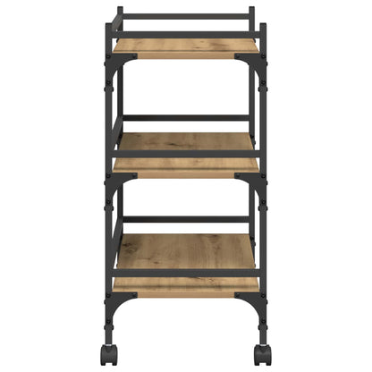 Carrello da Cucina Rovere artigianale 50 x 35 x 75.5 cm | homemem39