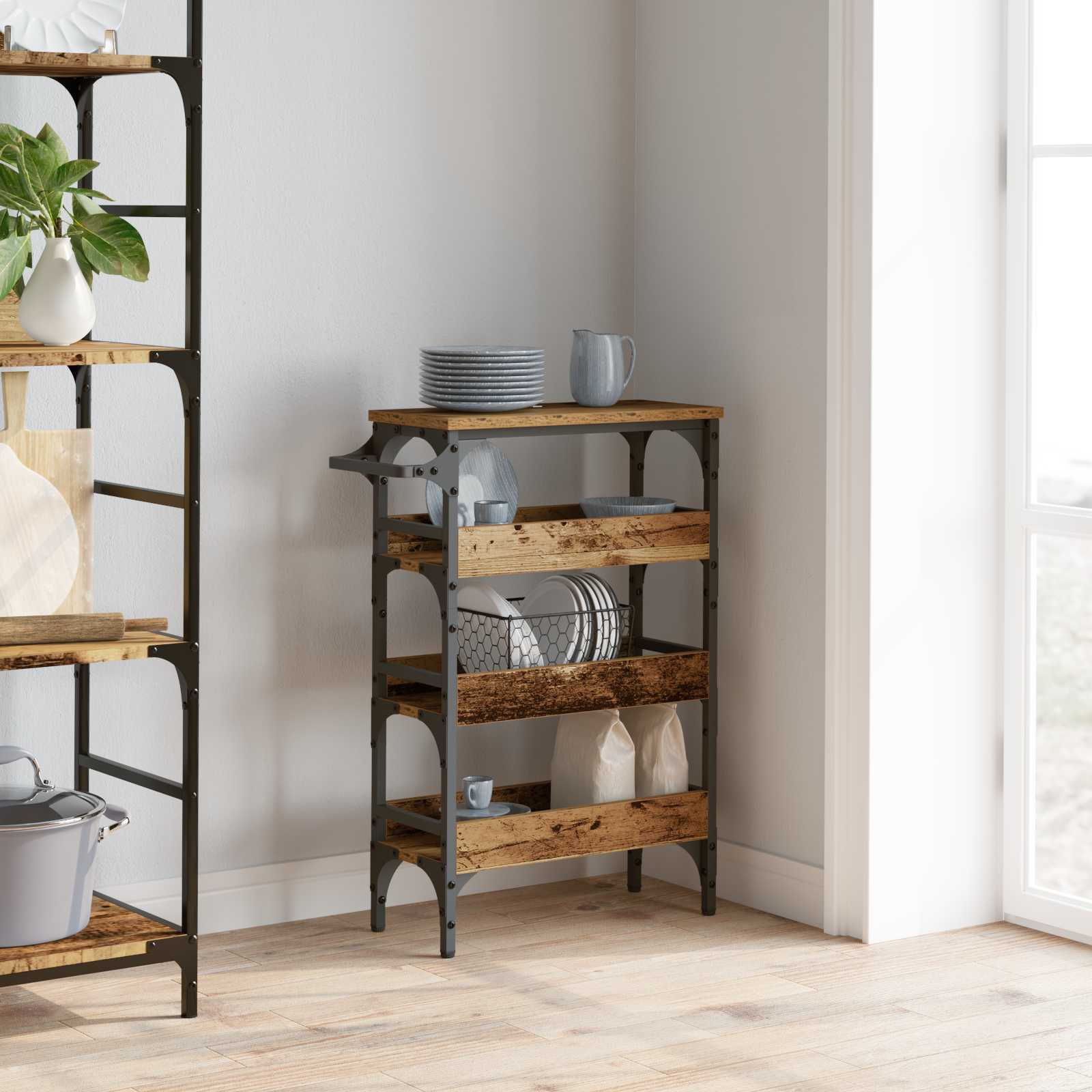 Carrello da Cucina Legno vecchio 53 x 20 x 76 cm | homemem39