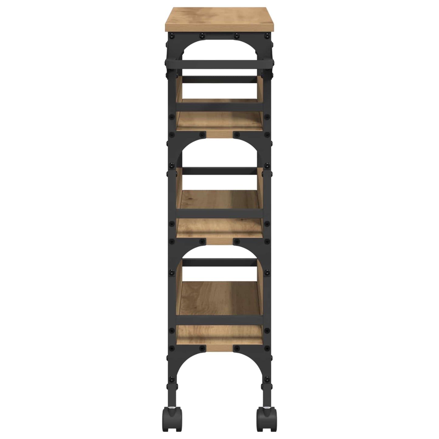Carrello da Cucina Rovere artigianale 53 x 20 x 76 cm | homemem39