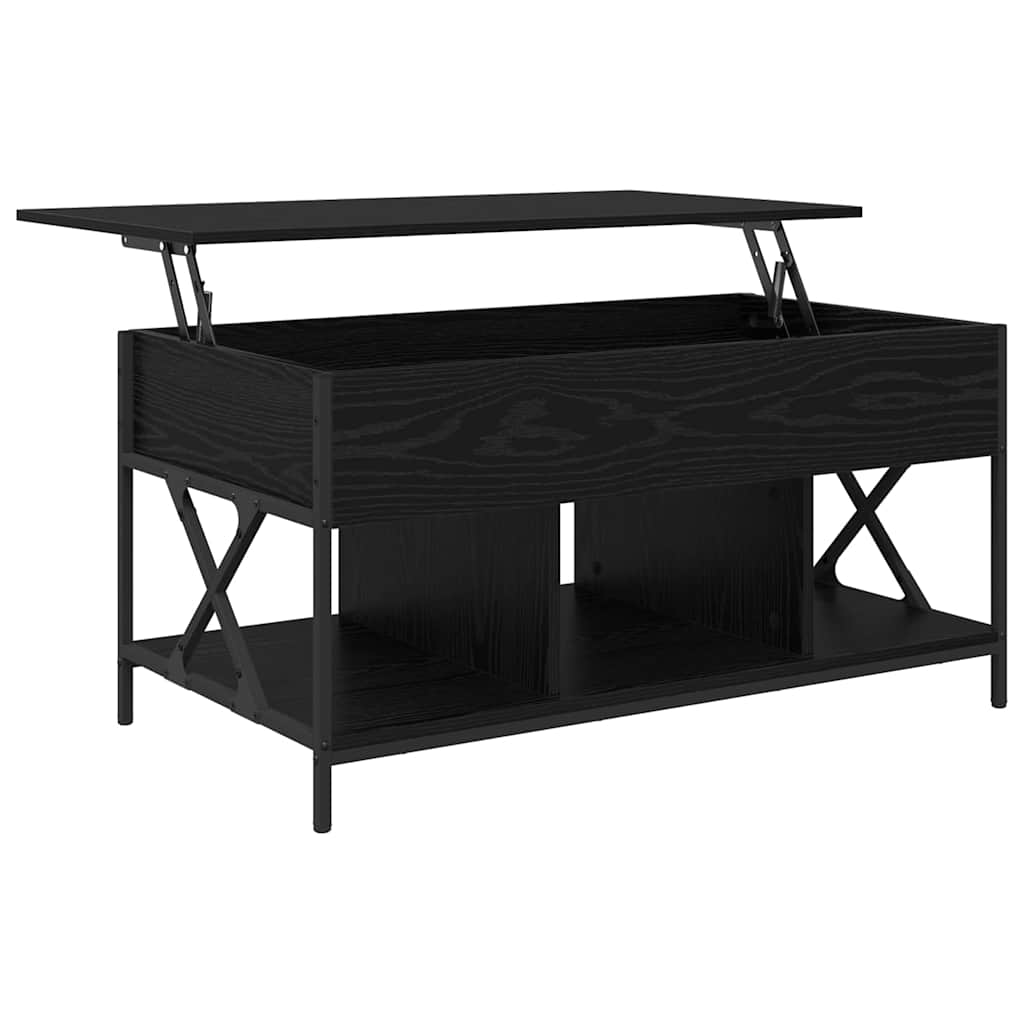 Tavolino da salotto Rovere Nero 100 x 55 x 48.5 cm