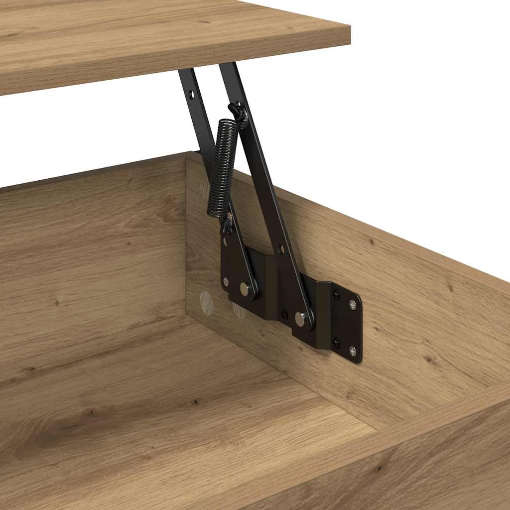 Tavolino da salotto Rovere artigianale 70x50x50cm | homemem39