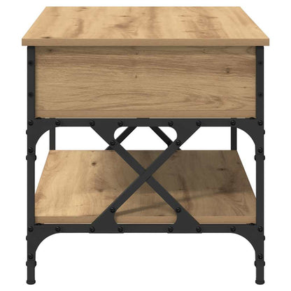 Tavolino da salotto Rovere artigianale 70x50x50cm