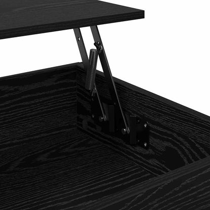 Tavolino da salotto Rovere Nero 70x50x50cm Legno ingegnerizzato