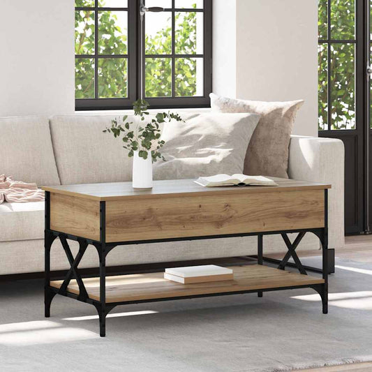 Tavolino da salotto Rovere artigianale 100 x 50 x 50 cm | homemem39