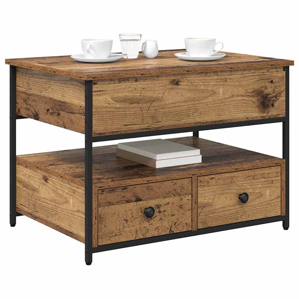 Tavolino da salotto Legno vecchio 70 x 50 x 54.5 cm