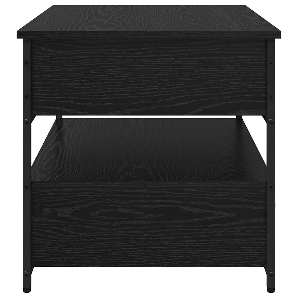 Tavolino da salotto con cassetto Rovere Nero 70 x 50 x 54.5 cm