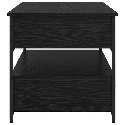 Tavolino da salotto con cassetto Rovere Nero 70 x 50 x 54.5 cm