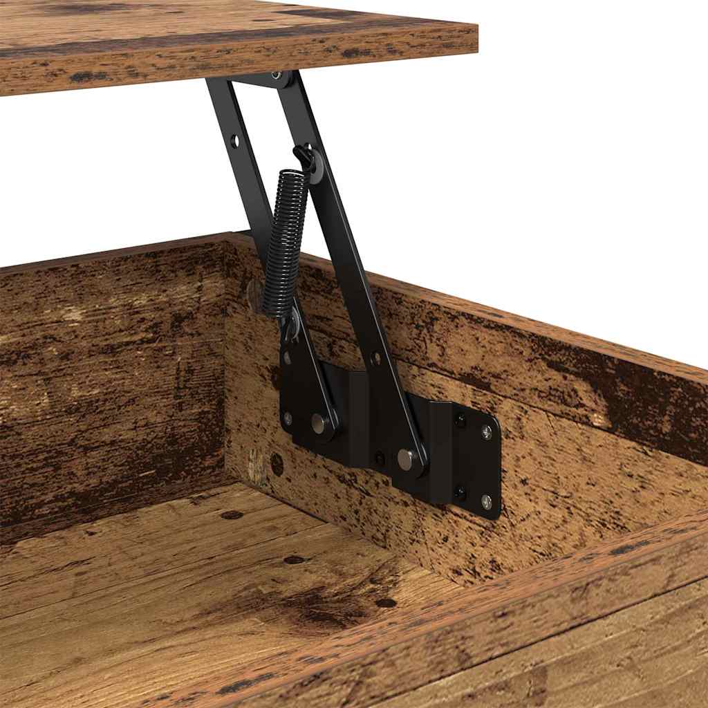 Tavolino da salotto con cassetto Legno vecchio 85 x 50 x 50 cm