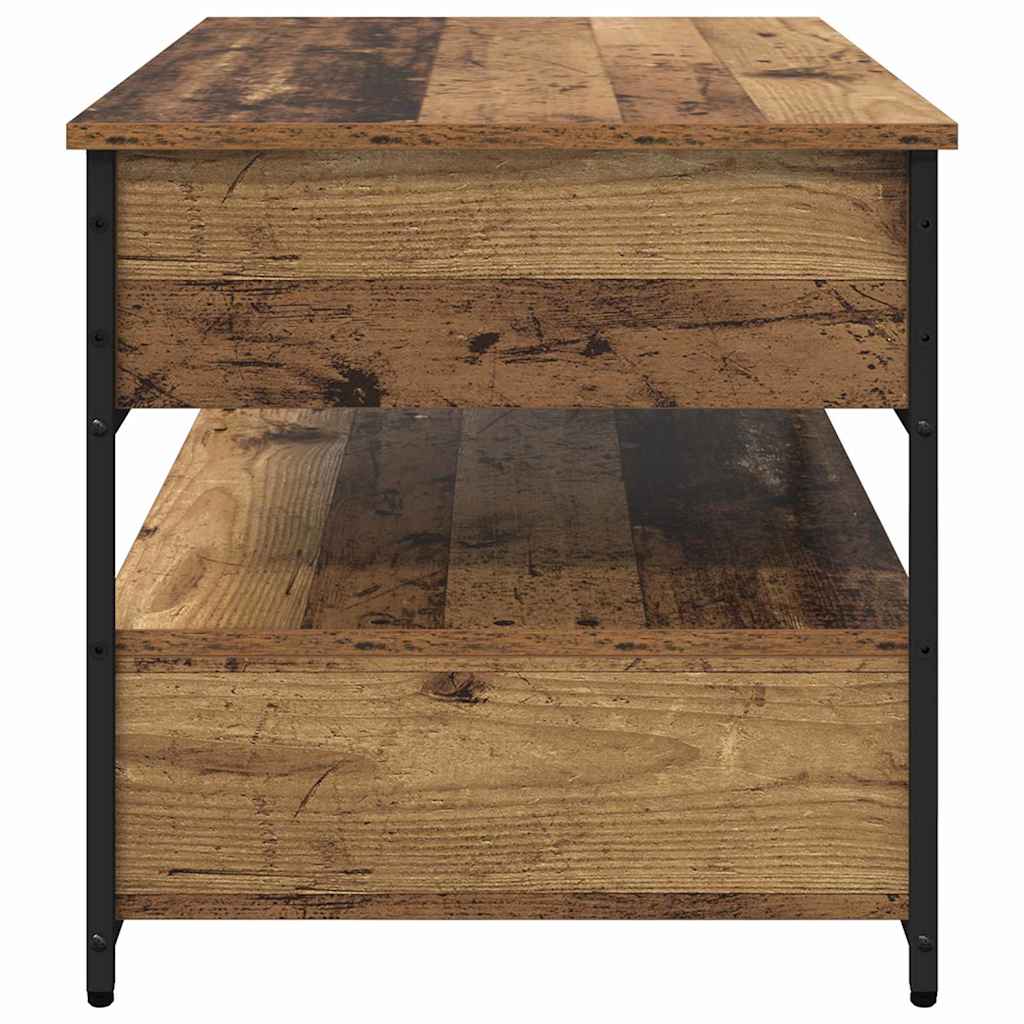 Tavolino da salotto con cassetto Legno vecchio 85 x 50 x 50 cm