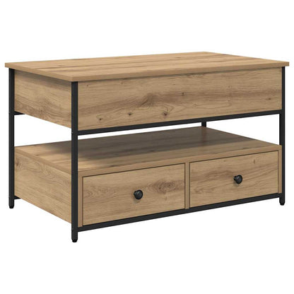 Tavolino da salotto Rovere artigianale 85 x 50 x 50 cm