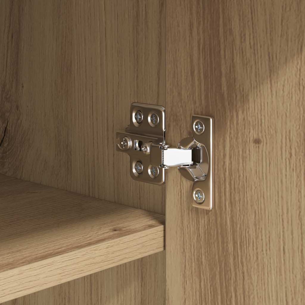 Credenza Rovere nero 42,5 x 40 x 93 cm Legno multistrato