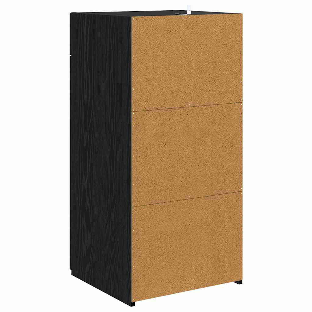 Credenza Rovere nero 42,5 x 40 x 93 cm Legno multistrato