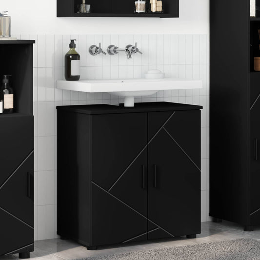 Mobile da Bagno Nero 61 x 35 x 64 cm - homemem39