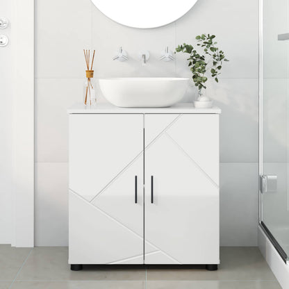Mobile da Bagno Bianco Lucido 61 x 35 x 64 cm | homemem39