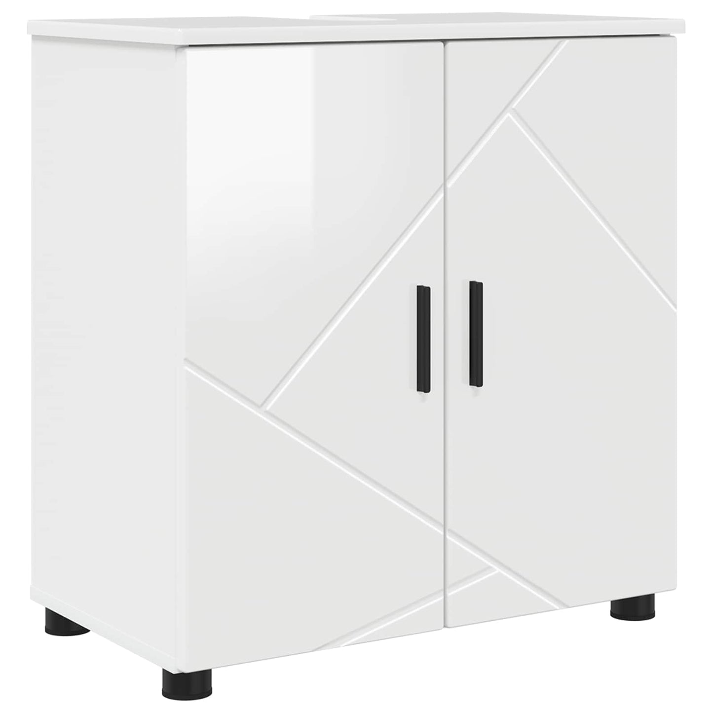 Mobile da Bagno Bianco Lucido 61 x 35 x 64 cm | homemem39