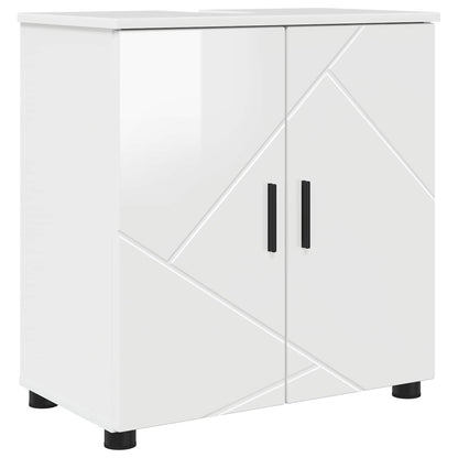 Mobile da Bagno Bianco Lucido 61 x 35 x 64 cm | homemem39