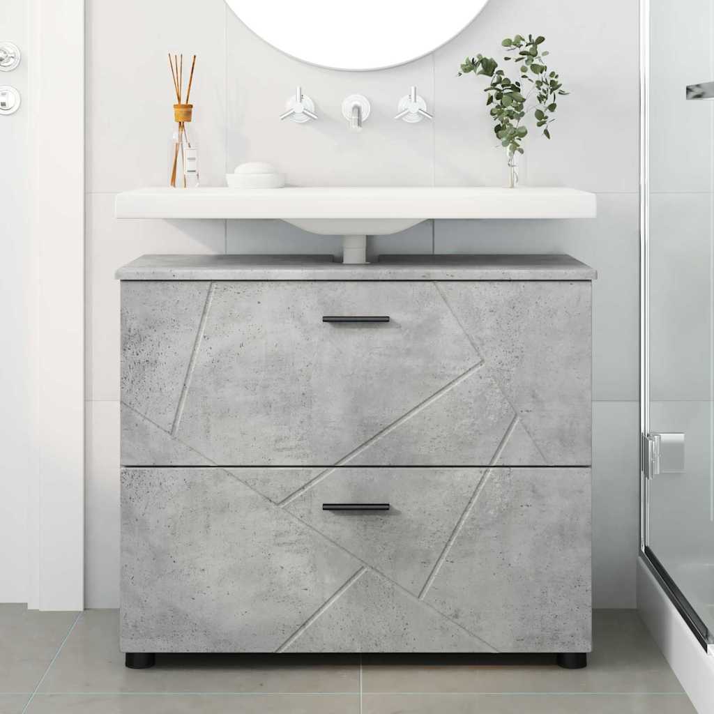 Mobile da Bagno Grigio cemento 76,5 x 35 x 64 cm | homemem39