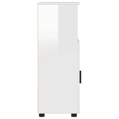 Mobile da Bagno Bianco Lucido 30 x 35 x 95 cm | homemem39
