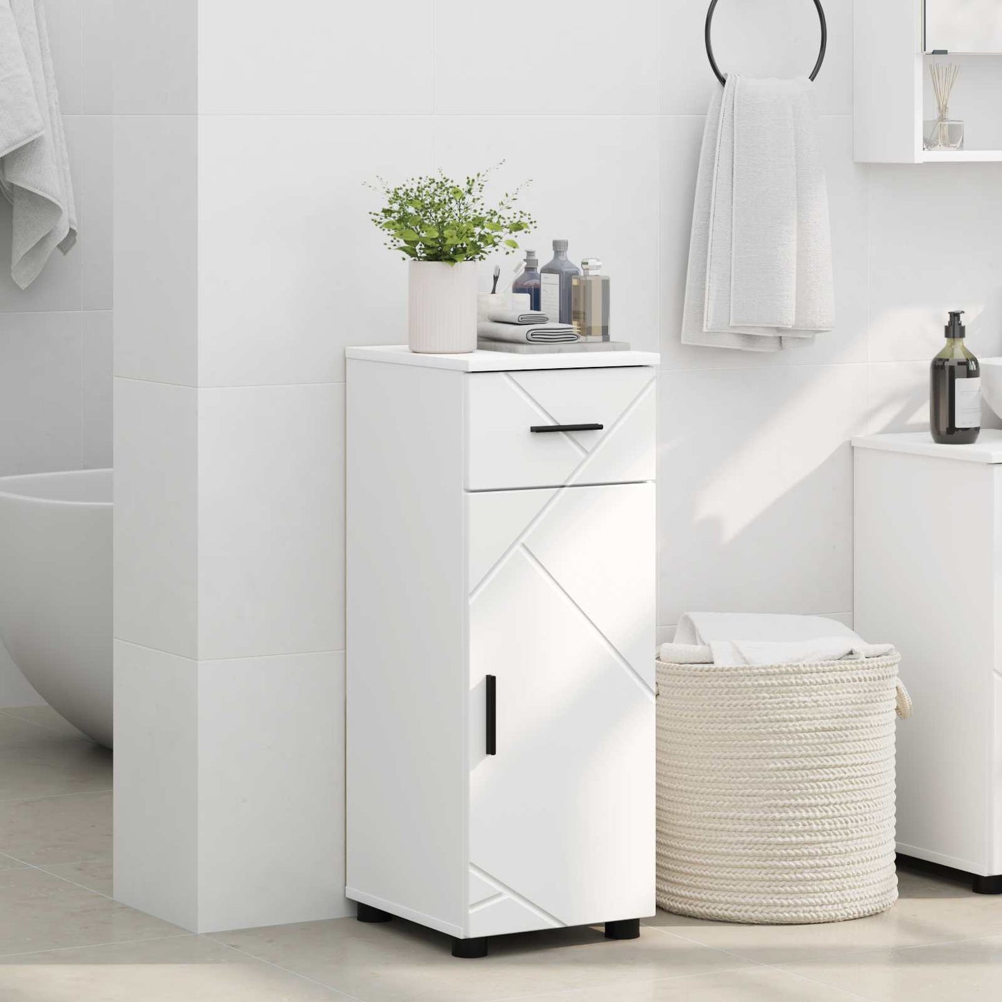 Mobile da Bagno Bianco 30 x 35 x 80 cm | homemem39