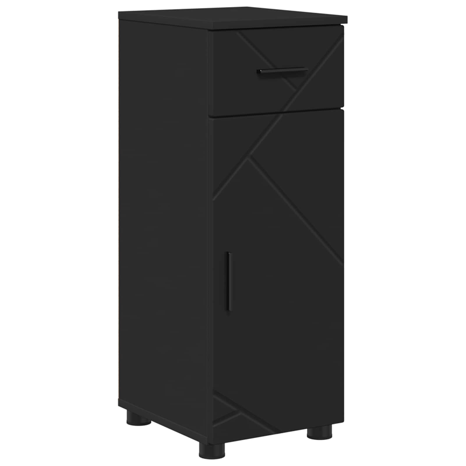 Mobile da Bagno Nero 30 x 35 x 80 cm | homemem39