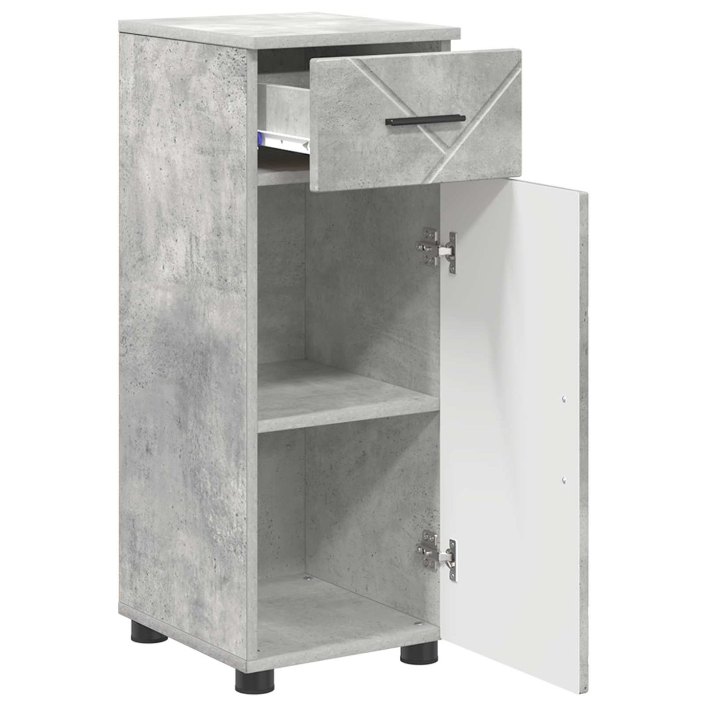 Mobile da Bagno Grigio cemento 30 x 35 x 80 cm | homemem39