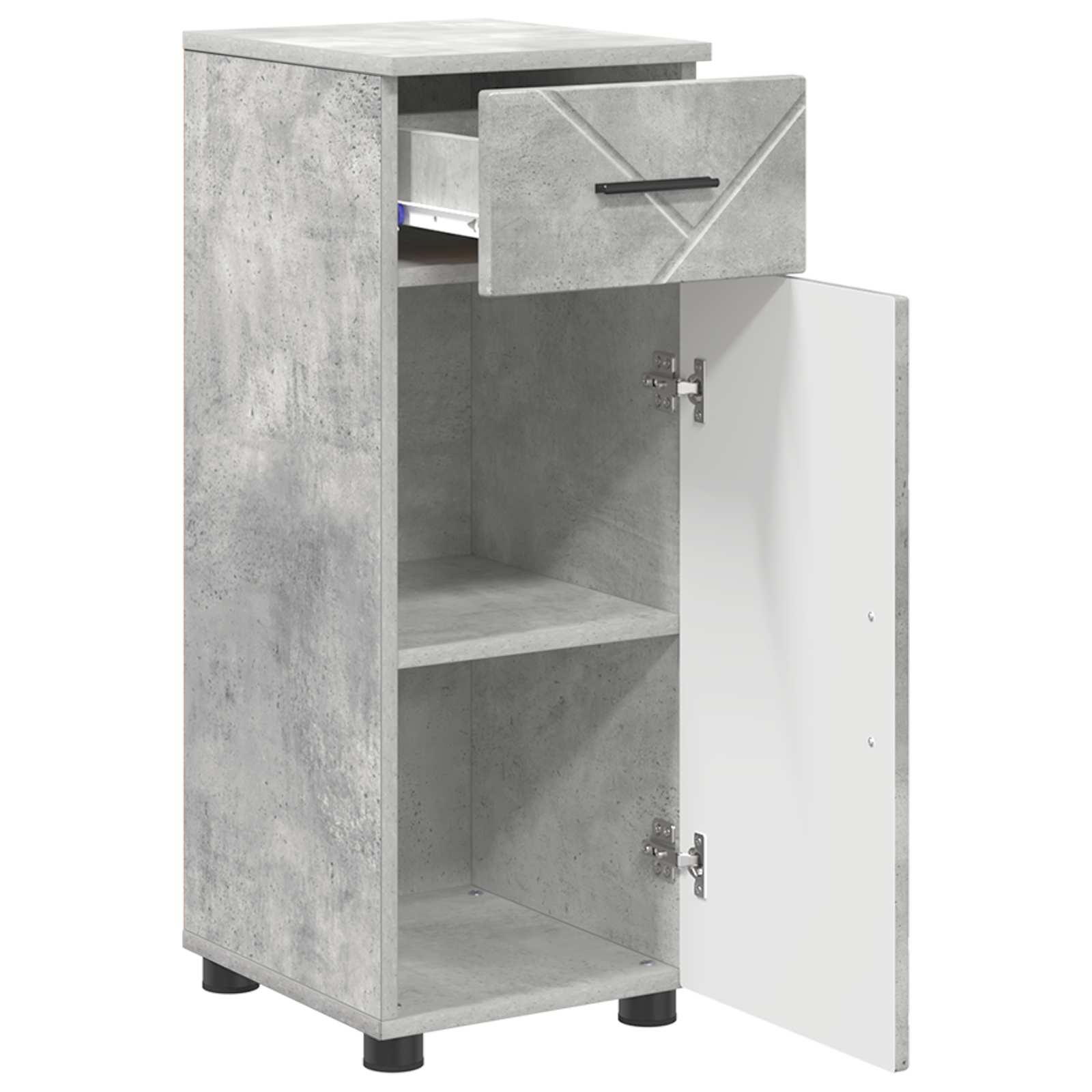 Mobile da Bagno Grigio cemento 30 x 35 x 80 cm | homemem39