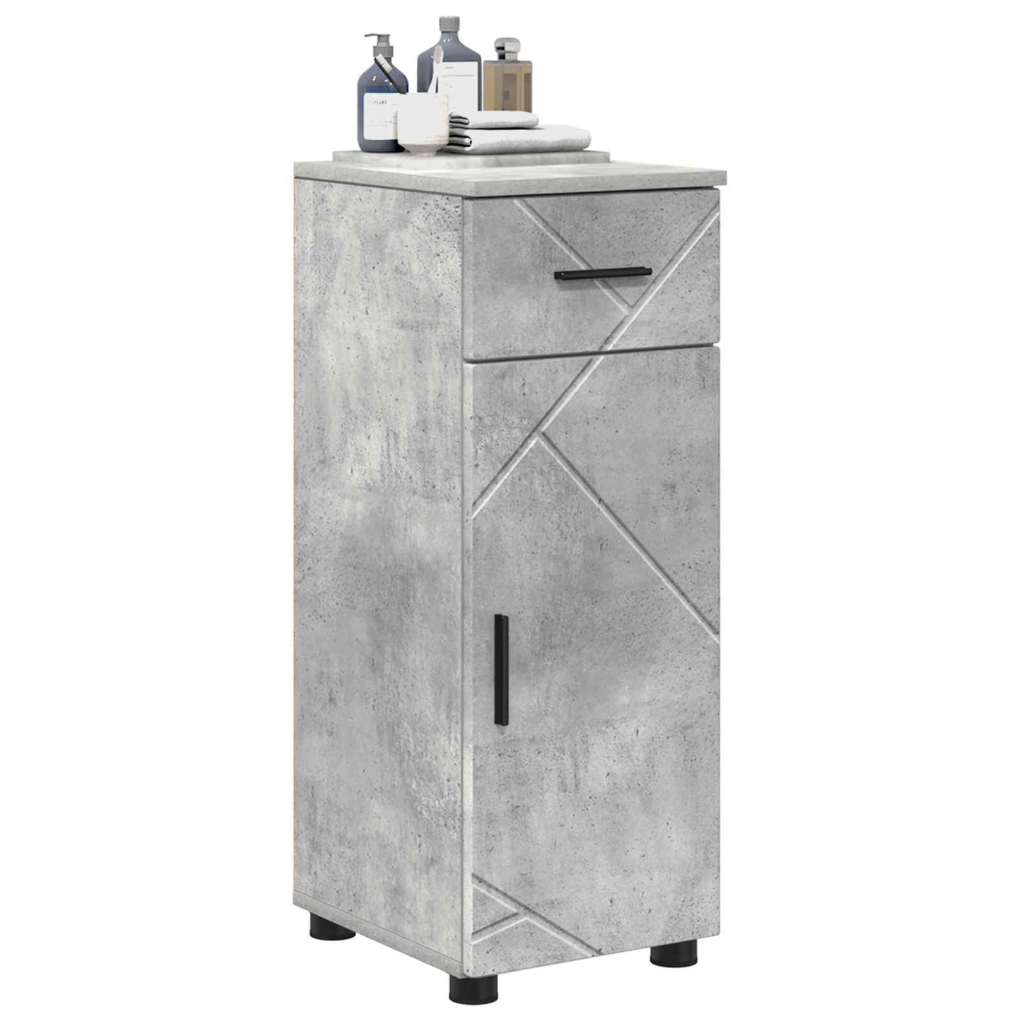 Mobile da Bagno Grigio cemento 30 x 35 x 80 cm | homemem39