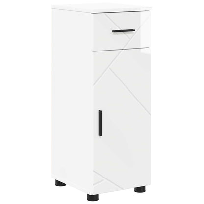 Mobile da Bagno Bianco Lucido 30 x 35 x 80 cm | homemem39