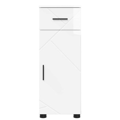 Mobile da Bagno Bianco Lucido 30 x 35 x 80 cm | homemem39