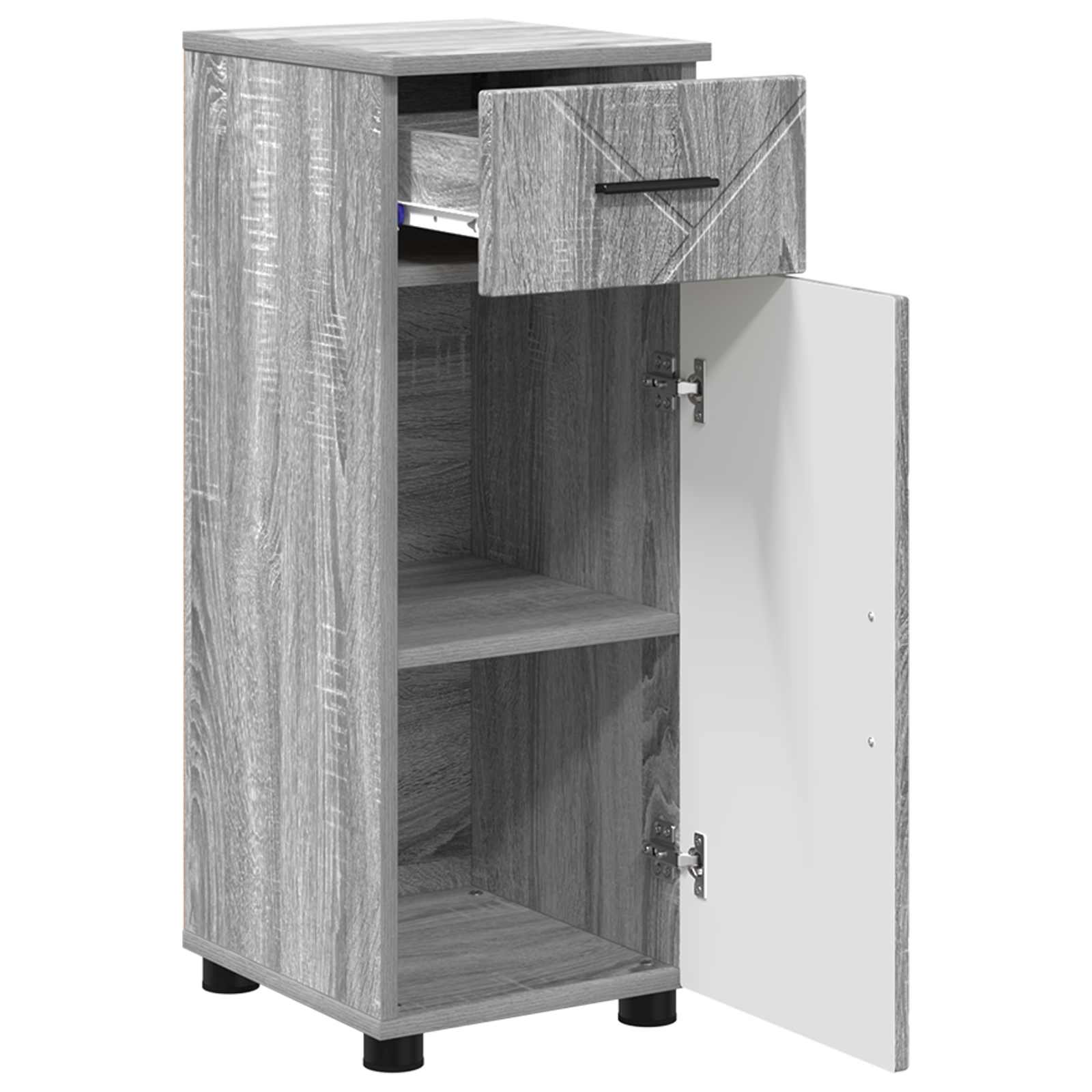 Mobile da Bagno Grigio Sonoma 30 x 35 x 80 cm | homemem39